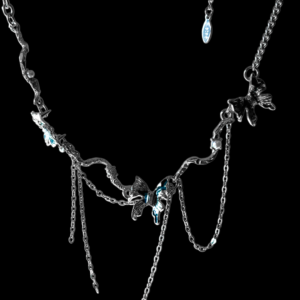Midnight flutter - neckpiece
