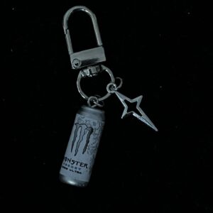 WHITE MONSTER - keychain/carabiner